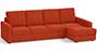 Apollo Sofa Set (Lava, Fabric Sofa Material, Regular Sofa Size, Soft Cushion Type, Sectional Sofa Type, Sectional Master Sofa Component, Regular Back Type, High Back Back Height) by Urban Ladder - - 241679