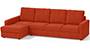 Apollo Sofa Set (Lava, Fabric Sofa Material, Regular Sofa Size, Soft Cushion Type, Sectional Sofa Type, Sectional Master Sofa Component, Regular Back Type, High Back Back Height) by Urban Ladder - - 241680