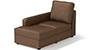 Apollo Sofa Set (Mocha, Fabric Sofa Material, Compact Sofa Size, Soft Cushion Type, Sectional Sofa Type, Left Aligned Chaise Sofa Component, Regular Back Type, High Back Back Height) by Urban Ladder
