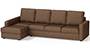 Apollo Sofa Set (Mocha, Fabric Sofa Material, Compact Sofa Size, Soft Cushion Type, Sectional Sofa Type, Sectional Master Sofa Component, Regular Back Type, High Back Back Height) by Urban Ladder