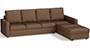 Apollo Sofa Set (Mocha, Fabric Sofa Material, Compact Sofa Size, Soft Cushion Type, Sectional Sofa Type, Sectional Master Sofa Component, Regular Back Type, High Back Back Height) by Urban Ladder