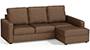 Apollo Sofa Set (Mocha, Fabric Sofa Material, Compact Sofa Size, Soft Cushion Type, Sectional Sofa Type, Sectional Master Sofa Component, Regular Back Type, High Back Back Height) by Urban Ladder