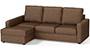 Apollo Sofa Set (Mocha, Fabric Sofa Material, Compact Sofa Size, Soft Cushion Type, Sectional Sofa Type, Sectional Master Sofa Component, Regular Back Type, High Back Back Height) by Urban Ladder