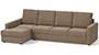 Apollo Sofa Set (Mist, Fabric Sofa Material, Compact Sofa Size, Soft Cushion Type, Sectional Sofa Type, Sectional Master Sofa Component, Regular Back Type, High Back Back Height) by Urban Ladder - - 241771