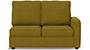 Apollo Sofa Set (Olive Green, Fabric Sofa Material, Compact Sofa Size, Soft Cushion Type, Sectional Sofa Type, Left Aligned 2 Seater Sofa Component, Regular Back Type, High Back Back Height) by Urban Ladder - - 241790