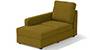 Apollo Sofa Set (Olive Green, Fabric Sofa Material, Compact Sofa Size, Soft Cushion Type, Sectional Sofa Type, Left Aligned Chaise Sofa Component, Regular Back Type, High Back Back Height) by Urban Ladder - - 241792