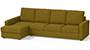 Apollo Sofa Set (Olive Green, Fabric Sofa Material, Compact Sofa Size, Soft Cushion Type, Sectional Sofa Type, Sectional Master Sofa Component, Regular Back Type, High Back Back Height) by Urban Ladder - - 241797