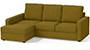 Apollo Sofa Set (Olive Green, Fabric Sofa Material, Compact Sofa Size, Soft Cushion Type, Sectional Sofa Type, Sectional Master Sofa Component, Regular Back Type, High Back Back Height) by Urban Ladder - - 241801
