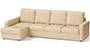 Apollo Sofa Set (Pearl, Fabric Sofa Material, Compact Sofa Size, Soft Cushion Type, Sectional Sofa Type, Sectional Master Sofa Component, Regular Back Type, High Back Back Height) by Urban Ladder