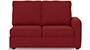 Apollo Sofa Set (Fabric Sofa Material, Compact Sofa Size, Soft Cushion Type, Sectional Sofa Type, Left Aligned 2 Seater Sofa Component, Salsa Red, Regular Back Type, High Back Back Height) by Urban Ladder - - 241894