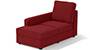 Apollo Sofa Set (Fabric Sofa Material, Compact Sofa Size, Soft Cushion Type, Sectional Sofa Type, Left Aligned Chaise Sofa Component, Salsa Red, Regular Back Type, High Back Back Height) by Urban Ladder - - 241896