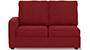Apollo Sofa Set (Fabric Sofa Material, Compact Sofa Size, Soft Cushion Type, Sectional Sofa Type, Right Aligned 2 Seater Sofa Component, Salsa Red, Regular Back Type, High Back Back Height) by Urban Ladder - - 241897