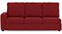 Apollo Sofa Set (Fabric Sofa Material, Compact Sofa Size, Soft Cushion Type, Sectional Sofa Type, Right Aligned 3 Seater Sofa Component, Salsa Red, Regular Back Type, High Back Back Height) by Urban Ladder - - 241898