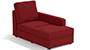 Apollo Sofa Set (Fabric Sofa Material, Compact Sofa Size, Soft Cushion Type, Sectional Sofa Type, Right Aligned Chaise Sofa Component, Salsa Red, Regular Back Type, High Back Back Height) by Urban Ladder - - 241899