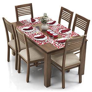Solid Wood 6 Seater Dining Table Sets Check 39 Amazing Designs Buy Online Urban Ladder