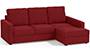 Apollo Sofa Set (Fabric Sofa Material, Compact Sofa Size, Soft Cushion Type, Sectional Sofa Type, Sectional Master Sofa Component, Salsa Red, Regular Back Type, High Back Back Height) by Urban Ladder - - 241904