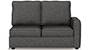 Apollo Sofa Set (Steel, Fabric Sofa Material, Compact Sofa Size, Soft Cushion Type, Sectional Sofa Type, Left Aligned 2 Seater Sofa Component, Regular Back Type, High Back Back Height) by Urban Ladder