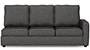 Apollo Sofa Set (Steel, Fabric Sofa Material, Compact Sofa Size, Soft Cushion Type, Sectional Sofa Type, Left Aligned 3 Seater Sofa Component, Regular Back Type, High Back Back Height) by Urban Ladder