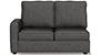 Apollo Sofa Set (Steel, Fabric Sofa Material, Compact Sofa Size, Soft Cushion Type, Sectional Sofa Type, Right Aligned 2 Seater Sofa Component, Regular Back Type, High Back Back Height) by Urban Ladder