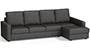 Apollo Sofa Set (Steel, Fabric Sofa Material, Compact Sofa Size, Soft Cushion Type, Sectional Sofa Type, Sectional Master Sofa Component, Regular Back Type, High Back Back Height) by Urban Ladder