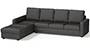 Apollo Sofa Set (Steel, Fabric Sofa Material, Compact Sofa Size, Soft Cushion Type, Sectional Sofa Type, Sectional Master Sofa Component, Regular Back Type, High Back Back Height) by Urban Ladder
