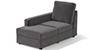 Apollo Sofa Set (Smoke, Fabric Sofa Material, Compact Sofa Size, Soft Cushion Type, Sectional Sofa Type, Left Aligned Chaise Sofa Component, Regular Back Type, High Back Back Height) by Urban Ladder - - 241974