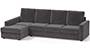 Apollo Sofa Set (Smoke, Fabric Sofa Material, Compact Sofa Size, Soft Cushion Type, Sectional Sofa Type, Sectional Master Sofa Component, Regular Back Type, High Back Back Height) by Urban Ladder - - 241979