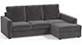 Apollo Sofa Set (Smoke, Fabric Sofa Material, Compact Sofa Size, Soft Cushion Type, Sectional Sofa Type, Sectional Master Sofa Component, Regular Back Type, High Back Back Height) by Urban Ladder - - 241982