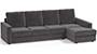 Apollo Sofa Set (Smoke, Fabric Sofa Material, Regular Sofa Size, Soft Cushion Type, Sectional Sofa Type, Sectional Master Sofa Component, Regular Back Type, High Back Back Height) by Urban Ladder - - 241991