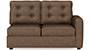 Apollo Sofa Set (Mocha, Fabric Sofa Material, Compact Sofa Size, Soft Cushion Type, Sectional Sofa Type, Left Aligned 2 Seater Sofa Component, Tufted Back Type, High Back Back Height) by Urban Ladder