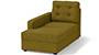 Apollo Sofa Set (Olive Green, Fabric Sofa Material, Compact Sofa Size, Soft Cushion Type, Sectional Sofa Type, Left Aligned Chaise Sofa Component, Tufted Back Type, High Back Back Height) by Urban Ladder