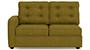 Apollo Sofa Set (Olive Green, Fabric Sofa Material, Compact Sofa Size, Soft Cushion Type, Sectional Sofa Type, Right Aligned 2 Seater Sofa Component, Tufted Back Type, High Back Back Height) by Urban Ladder