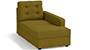 Apollo Sofa Set (Olive Green, Fabric Sofa Material, Compact Sofa Size, Soft Cushion Type, Sectional Sofa Type, Right Aligned Chaise Sofa Component, Tufted Back Type, High Back Back Height) by Urban Ladder