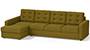 Apollo Sofa Set (Olive Green, Fabric Sofa Material, Compact Sofa Size, Soft Cushion Type, Sectional Sofa Type, Sectional Master Sofa Component, Tufted Back Type, High Back Back Height) by Urban Ladder - - 242517
