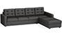 Apollo Sofa Set (Steel, Fabric Sofa Material, Regular Sofa Size, Soft Cushion Type, Sectional Sofa Type, Sectional Master Sofa Component, Tufted Back Type, High Back Back Height) by Urban Ladder