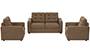 Apollo Sofa Set (Dune, Fabric Sofa Material, Compact Sofa Size, Soft Cushion Type, Regular Sofa Type, Master Sofa Component, Tufted Back Type, High Back Back Height) by Urban Ladder - - 242978