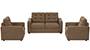 Apollo Sofa Set (Dune, Fabric Sofa Material, Compact Sofa Size, Soft Cushion Type, Regular Sofa Type, Master Sofa Component, Tufted Back Type, High Back Back Height) by Urban Ladder - - 242978