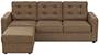 Apollo Sofa Set (Dune, Fabric Sofa Material, Compact Sofa Size, Soft Cushion Type, Regular Sofa Type, Master Sofa Component, Tufted Back Type, High Back Back Height) by Urban Ladder - - 242983