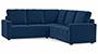 Apollo Sofa Set (Cobalt, Fabric Sofa Material, Compact Sofa Size, Firm Cushion Type, Corner Sofa Type, Corner Master Sofa Component, Regular Back Type, High Back Back Height) by Urban Ladder - - 243430