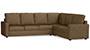 Apollo Sofa Set (Dune, Fabric Sofa Material, Compact Sofa Size, Firm Cushion Type, Corner Sofa Type, Corner Master Sofa Component, Regular Back Type, High Back Back Height) by Urban Ladder - - 243575