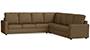 Apollo Sofa Set (Dune, Fabric Sofa Material, Compact Sofa Size, Firm Cushion Type, Corner Sofa Type, Corner Master Sofa Component, Regular Back Type, High Back Back Height) by Urban Ladder - - 243576