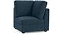 Apollo Sofa Set (Indigo Blue, Fabric Sofa Material, Compact Sofa Size, Firm Cushion Type, Corner Sofa Type, Corner Sofa Component, Regular Back Type, High Back Back Height) by Urban Ladder