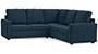 Apollo Sofa Set (Indigo Blue, Fabric Sofa Material, Compact Sofa Size, Firm Cushion Type, Corner Sofa Type, Corner Master Sofa Component, Regular Back Type, High Back Back Height) by Urban Ladder