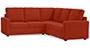 Apollo Sofa Set (Lava, Fabric Sofa Material, Compact Sofa Size, Firm Cushion Type, Corner Sofa Type, Corner Master Sofa Component, Regular Back Type, High Back Back Height) by Urban Ladder - - 243659