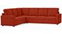 Apollo Sofa Set (Lava, Fabric Sofa Material, Compact Sofa Size, Firm Cushion Type, Corner Sofa Type, Corner Master Sofa Component, Regular Back Type, High Back Back Height) by Urban Ladder - - 243660