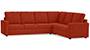 Apollo Sofa Set (Lava, Fabric Sofa Material, Compact Sofa Size, Firm Cushion Type, Corner Sofa Type, Corner Master Sofa Component, Regular Back Type, High Back Back Height) by Urban Ladder - - 243661
