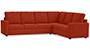 Apollo Sofa Set (Lava, Fabric Sofa Material, Compact Sofa Size, Firm Cushion Type, Corner Sofa Type, Corner Master Sofa Component, Regular Back Type, High Back Back Height) by Urban Ladder - - 243661