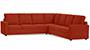 Apollo Sofa Set (Lava, Fabric Sofa Material, Compact Sofa Size, Firm Cushion Type, Corner Sofa Type, Corner Master Sofa Component, Regular Back Type, High Back Back Height) by Urban Ladder - - 243662