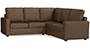 Apollo Sofa Set (Mocha, Fabric Sofa Material, Compact Sofa Size, Firm Cushion Type, Corner Sofa Type, Corner Master Sofa Component, Regular Back Type, High Back Back Height) by Urban Ladder