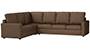 Apollo Sofa Set (Mocha, Fabric Sofa Material, Compact Sofa Size, Firm Cushion Type, Corner Sofa Type, Corner Master Sofa Component, Regular Back Type, High Back Back Height) by Urban Ladder